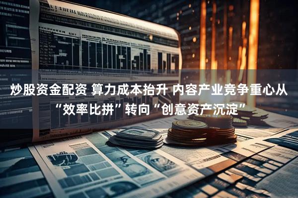 炒股资金配资 算力成本抬升 内容产业竞争重心从“效率比拼”转向“创意资产沉淀”